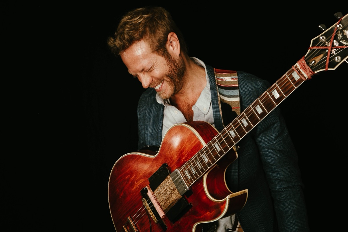 Rotem Sivan with archtop guitar